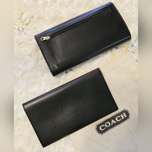 Vintage Coach Water Buffalo Combination Leather Wallet # 4859 - Picture 2 of 9